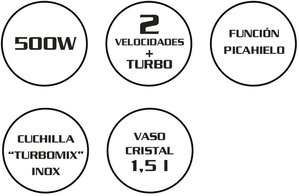 Batidora de Vaso Style Sc2800 Habitex